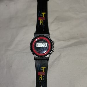 80's Vintage Wrangler WATER RESIST Digital Watch Like A Swatch Works‎ Great!